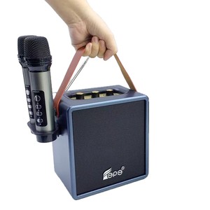 Di Động Cho <span class=keywords><strong>Bluetooth</strong></span> <span class=keywords><strong>FM</strong></span>/<span class=keywords><strong>AM</strong></span> Đài Phát Thanh Loa Với Khối Lượng Cao Không Dây Microphone Đa-Chức Năng Pin Powered Home Karaoke Bộ - Product Image 5