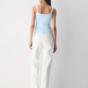 Gilet court sans manches bleu ciel pour femme, style sport décontracté, personnalisable en usine - Product Image 6