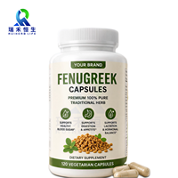 Capsules de graines de fenugrec végétaliennes non-OGM à base de plantes pour le soutien métabolique quotidien, fabriquées en usine OEM