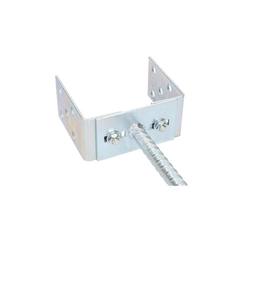 Support de <span class=keywords><strong>poteau</strong></span> en U Largeur réglable Joint de béton Ancrage de <span class=keywords><strong>poteau</strong></span> en forme de U argenté avec ancrage en béton i - Product Image 4