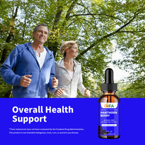 Extracto líquido de bayas de espino de alta absorción, extracto de hierbas vegano a base de Alcohol Fre - Product Image 4