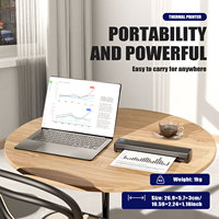 Imprimante Thermique Portable A4 Mini Sans Fil à Main Sans Encre pour Documents et Photos, Vente en Gros pour Voyages d'Affaires