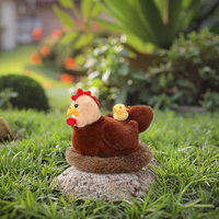 Peluche super douce Poule avec poussins, adorable jouet réconfortant, ensemble poulailler pour les 2 ans et plus, 31cm-50cm