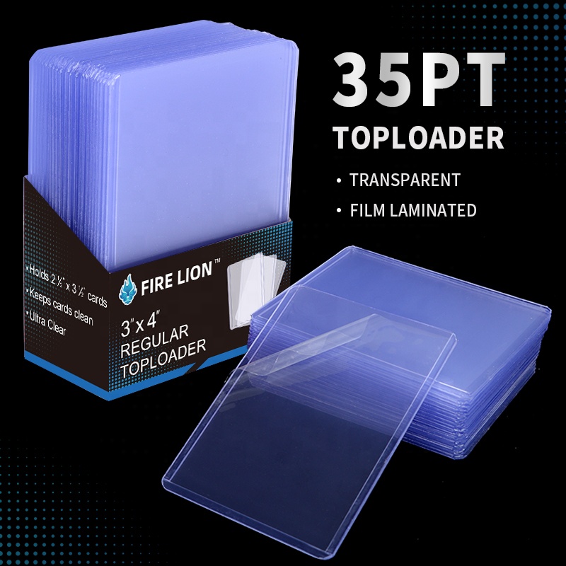 sleeves for graded cards through gamestop CASE of 1000 Ultra Pro Clear Regular 35pt 3x4 Toploader Trading Card T|  Hill City Collectibles
