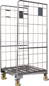 Good Price Zinc Folding Roll <strong>Container</strong> Grocery <strong>Store</strong> Steel Trolley Supermarket Shopping <strong>Carts</strong> - Product Image 2