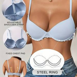Les soutiens-gorge pour femmes Factory Direct, les jantes avec boutons arrière réglables sont à la mode pour soulever la <span class=keywords><strong>poitrine</strong></span>, sous-vêtements confortables et sexy - Product Image 2