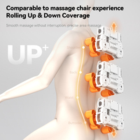 Fauteuil de massage ergonomique haut de gamme en cuir PU, pliable, pour le cou, le dos et les fesses, idéal pour le bureau