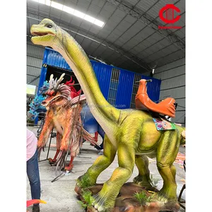 Lebensgroße Fahrt auf Dinosauriers pielzeug Roboter Animatronic Dinosaur Ride Modelle Dinosaur Park Vergnügung fahrten für Vergnügung spark