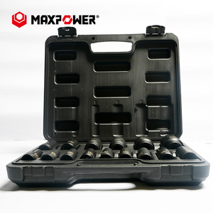 Maxpower Chuyên Nghiệp 15Pcs 6 Điểm Nông 1/2 Inch Ổ Đĩa Sâu Ổ Cắm Tác Động Với Trường Hợp Thực - Product Image 4