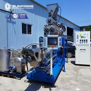 SUNPRING Tilapia Fish Feed Line Extruder Machine For Floating Fish Feeds Shrimp Feed Processing Line