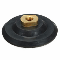 Support en caoutchouc de 4 pouces (100 mm) pour tampons de polissage diamantés, application sur pierre, compatible OEM, marque JDK, noir
