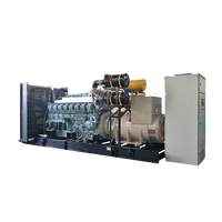 Groupe électrogène refroidi par eau SME de 1500 KVA, générateur diesel silencieux de 1200 kW par Mitsubishi S12R-PTAA2-C