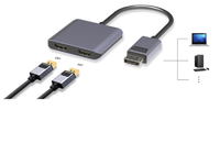 DP1.4 2 Port DisplayPort MST Hub 8K @ 60Hz DP1.4 à 2x DP Multi Monitor Splitter (MSTDP123DP) pour 2 DP Monitor Setup Ultra HD KVM