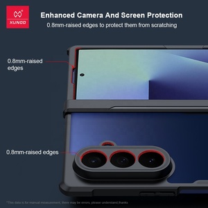 เคส <span class=keywords><strong>Xundd</strong></span> สำหรับ Samsung Galaxy Z Fold 7 เคสกันกระแทกใส โปร่งแสง สำหรับ Samsung Z Fold SE 7 6 5 4 3 พร้อมกระจกนิรภัย - Product Image 2