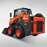 Chargeuse sur pneus BOMROBOT, équipement de construction, fonctionnement flexible, adaptable à diverses attaches