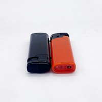 Briquet électronique en plastique personnalisé avec logo, rechargeable, pour fumer du gaz