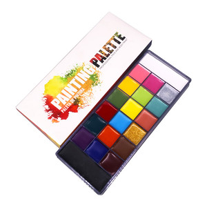 Mặt Cơ Thể Sơn Dầu Palette Đèn Flash Chuyên Nghiệp Không Độc Hại An Toàn Hình Xăm Halloween FX Đảng Nghệ Sĩ Ưa Thích Trang Điểm Sơn Kit - Product Image 6