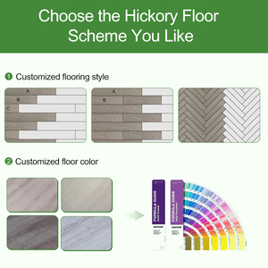 Best Selling Quick & Easy DIY Installation-Tongue And Groove Hickory <b>Engineered</b> Wood <b>Flooring</b> With One Year Warranty - Product Image 5