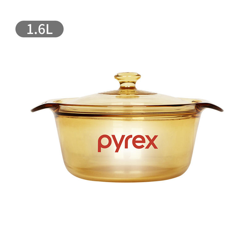 หม้อซุป Pyrex รุ่น PX-16 ขนาด 1.6 ลิตร ขนาดเส้นผ่านศูนย์กลาง: 18.8 ซม. ความสูง: 9.1 ซม.