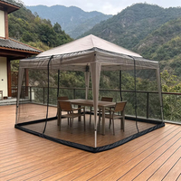 Tente de jardin avec moustiquaire en tissu polyester ventilé pour le camping en plein air, les rassemblements familiaux
