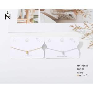 Bracelet fin en acier inoxydable, design minimaliste, bijoux pour femmes, cadeau - Product Image 1