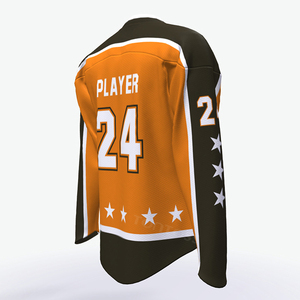 2025 nouveaux maillots de Hockey brodés en sergé personnalisés OEM équipe Sublimation uniforme de Hockey maillot de Hockey de redressement rapide - Product Image 5