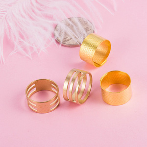 Open Ring <b>Tool</b> Metal Clasp Ring For DIY Jewelry Making Round Shape Gold Color - Product Image 1