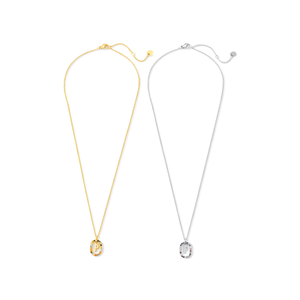 Collar con Colgante Angelina, Oro, Plata, Acero Inoxidable, Circonita Cúbica, Letra P, Minimalista, para Uso Diario, Regalo - Product Image 3