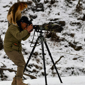 Fotopro professionnel Dslr prise de vue photographique trépied en Fiber de carbone robuste <span class=keywords><strong>pour</strong></span> l'observation des oiseaux chasse en plein air - Product Image 2