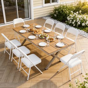 Outdoor White Black Colors PP Plastic Metal Folding <b>Chair</b> Wedding Party Plastic Folding <b>Chair</b> for Events - Product Image 6