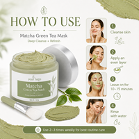 Masque Purifiant au Thé Vert et Boue Volcanique OEM : Nettoyage Profond, Absorption de l'Excès de Sébum, Purification des Pores, Élimination des Points Noirs, Lissage de la Peau, Effet Rafraîchissant