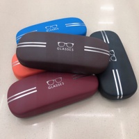 Boîte à lunettes optiques en fer de haute qualité, couleurs unies, étui à lunettes pour hommes, étui à lunettes de soleil