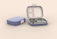 Boîte à lunch bento AIBAO sans BPA, chauffable, compatible micro-ondes et vapeur, 800 ml, compartiments, préparation de repas, plateau hermétique pour aliments pour bébés