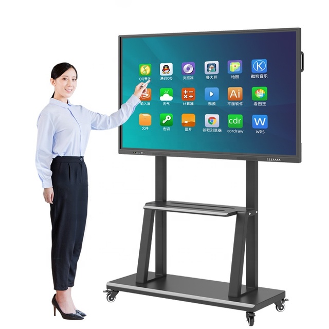 All in One Smart Board Interactive Whiteboard Screen 55'' 65'' 75'' 86'' 100'' Touch Interactive Whiteboard for Classroom
