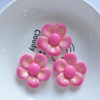 Printemps Tournesol Nénuphar Fleur de Lotus Résine breloques DIY boucles d'oreilles coque de téléphone décoration pendentif épingle à cheveux peut ajouter crochet
