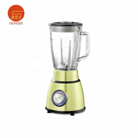 Mixeur de Table Électrique de Luxe en Verre, 6 Lames, 5 Vitesses Variables, Faible Bruit, Anti-Fuite, Boîtier en Acier Inoxydable, Pour Usage Domestique et Hôtelier