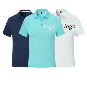 2023 Top Selling Golf Products Men's T Shirt Custom Logo Print Polyester Spandex Performance Golf Polo Shirt Men