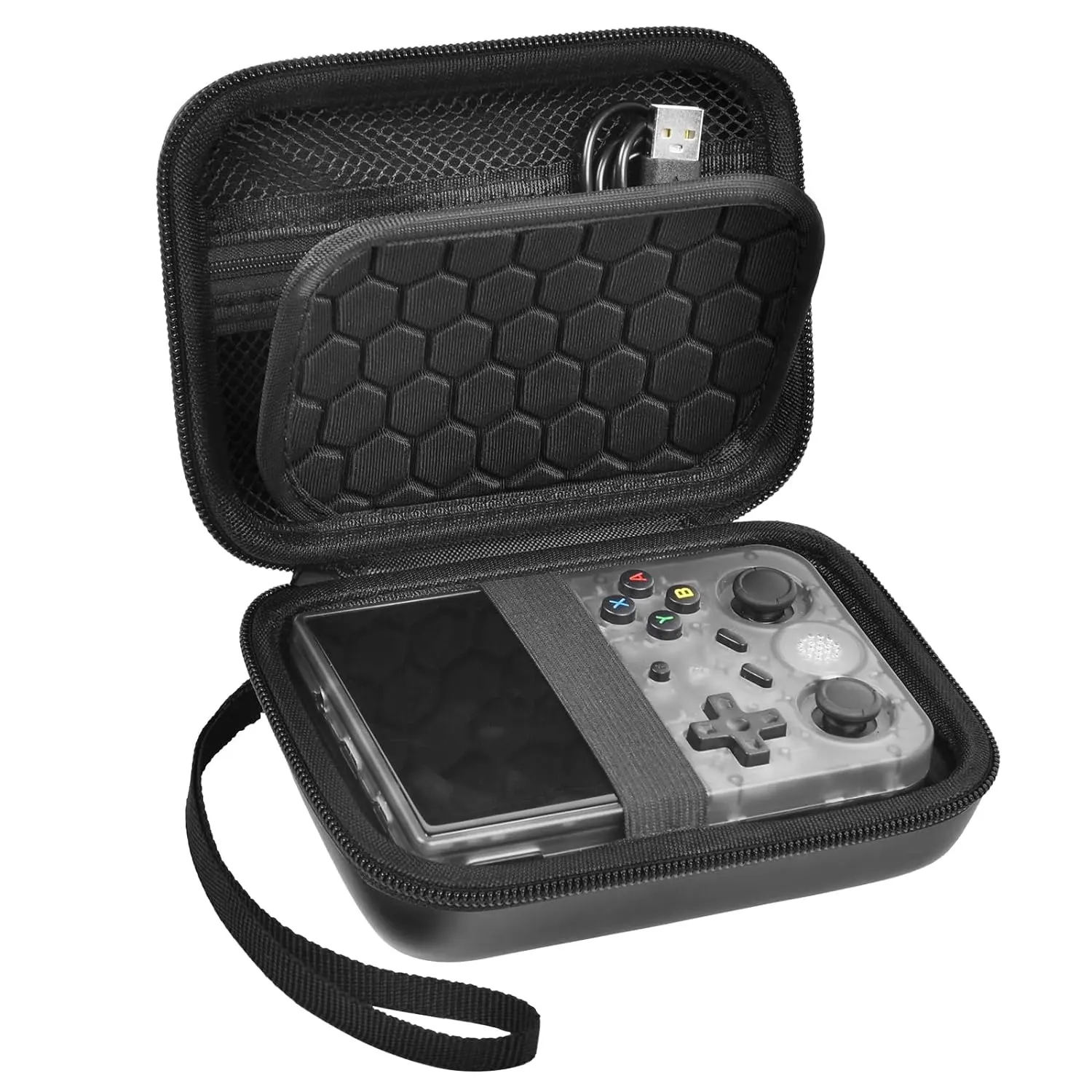 R36S EVA Hard Portable Game Console Storage Bag for RG35XX