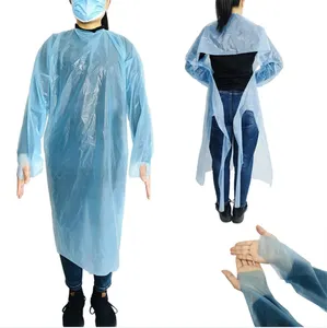 plastic open back cpe coated sterile fold Surgical Isolation Gown