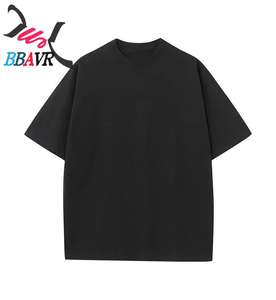 Cotton Crew Neck Short Sleeve Men's T-shirt <b>Plus</b> <b>Size</b> Loose Trend T-shirt Dropped-shoulder T-shirt - Product Image 1