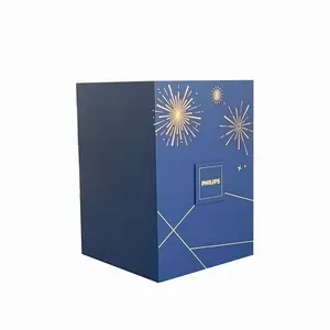 Caja de embalaje de regalo de productos electrónicos de lujo de estampado en caliente de diseño único para uso industrial desarrollado por STPP