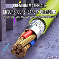 Câble Moleshi Mecha 4-en-1 à charge ultra-rapide 240W, silicone liquide, résistant à la flexion, noyau en alliage de zinc, OEM personnalisé, multi-protocoles
