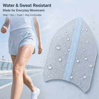 Patchs anti-frottement pour cuisses en film PU et gel de silicone, invisibles, réutilisables, imperméables, auto-adhésifs pour femmes