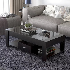 Hölzerne moderne Wohn-Esszimmer möbel <span class=keywords><strong>Set</strong></span> Wohnzimmer Glas Display TV-Schränke Seite Couch tische - Product Image 1