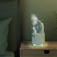 NOUVEAU Humidificateur d'air portable Diffuseur d'odeurs Ventilateur rafraîchisseur Diffuseur Voyage en plein air Mini USB Rechargeable Lumière LED pour la maison Bureau