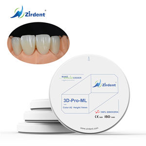 Blocco zirconio ad alta resistenza <span class=keywords><strong>CAD</strong></span> <span class=keywords><strong>CAM</strong></span> fresatura 3d-pro-multistrato Zirconia puck laboratorio dentale ceramica produttore Zirdent 3D Pro ML - Product Image 1