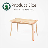 Table à manger en bois massif, bureau de lecture, assemblage facile, Fabrication, Table basse en pin/Paulownia/popeline, prix de gros