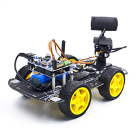 KUONGSHUN Stem Education Robot Video Car Set DIY Codificación WIFI IOS Android PC Proyecto de monitoreo Smart Robot Car Kit para Arduino