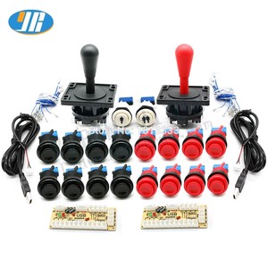 ערכת ג'ויסטיק USB ללא השהייה <span class=keywords><strong>4</strong></span>/8 כיוונים Happ סִגְנוֹן ג'ויסטיק 28mm כפתור למחשב <span class=keywords><strong>Raspberry</strong></span> <span class=keywords><strong>Pi</strong></span> <span class=keywords><strong>Mame</strong></span> - Product Image 2