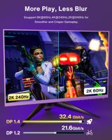 Câble DP vers DP 8K pour 1.4, 32,4 Gbps, ultra haute vitesse, plaqué or 24K, avec gaine en PVC, pour moniteur de jeu PC